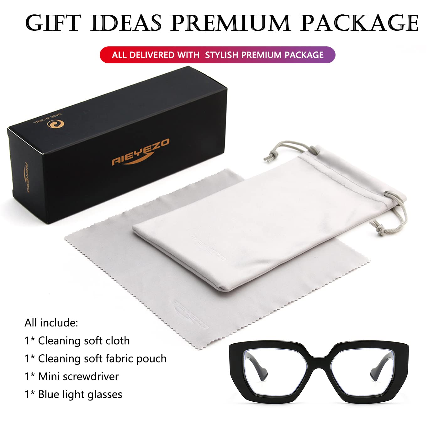 AIEYEZO cleaning kit and accessories, safe storage and maintenance