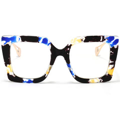 AIEYEZO flower-patterned oversized blue light glasses reduce screen glare while styling your look