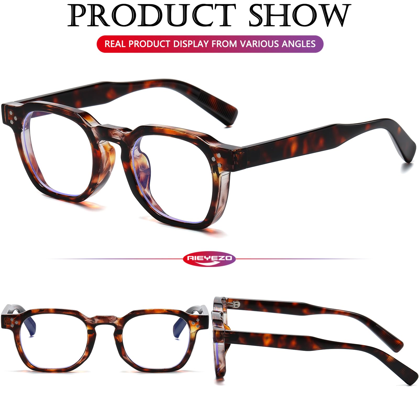 AIEYEZO premium packaging with glasses and protective accessories