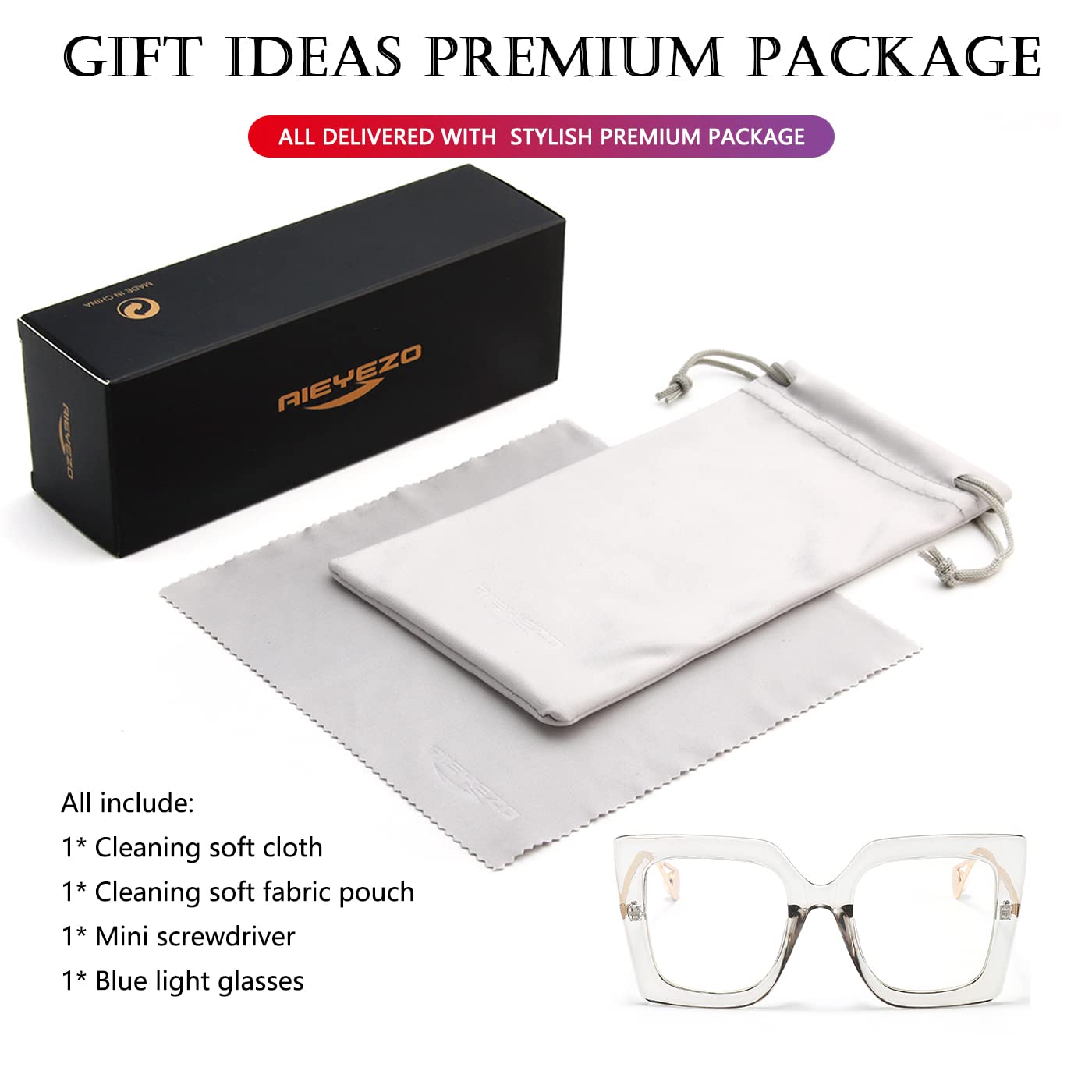 AIEYEZO TAC material keeps frames flexible and durable at all times.