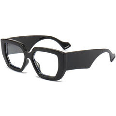 AIEYEZO thick-frame blue light glasses, front view, stylish protection for computer use