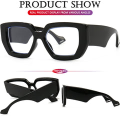 AIEYEZO wearer at desk with computer, enjoying glare-free vision