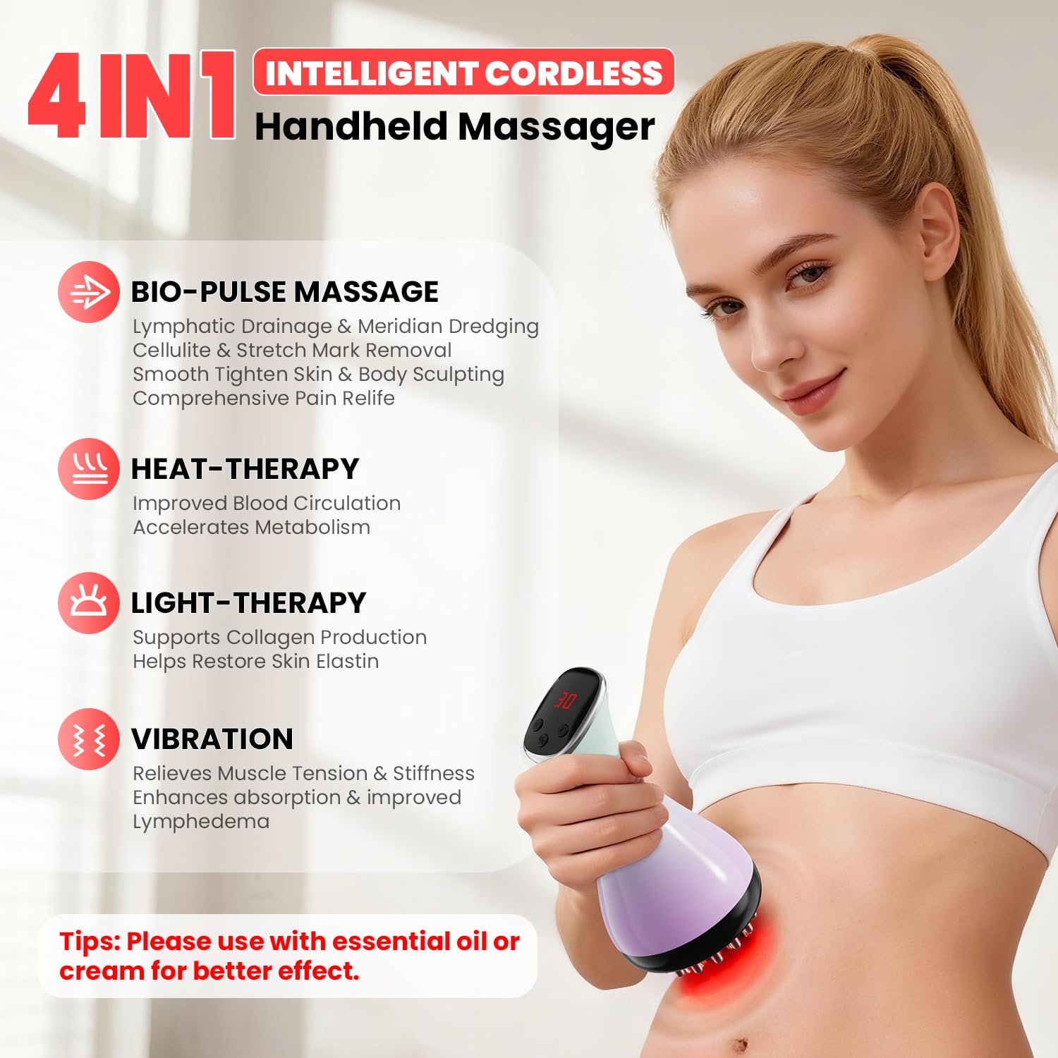 AIHEU anti-cellulite massage tool smoothing skin texture and contour