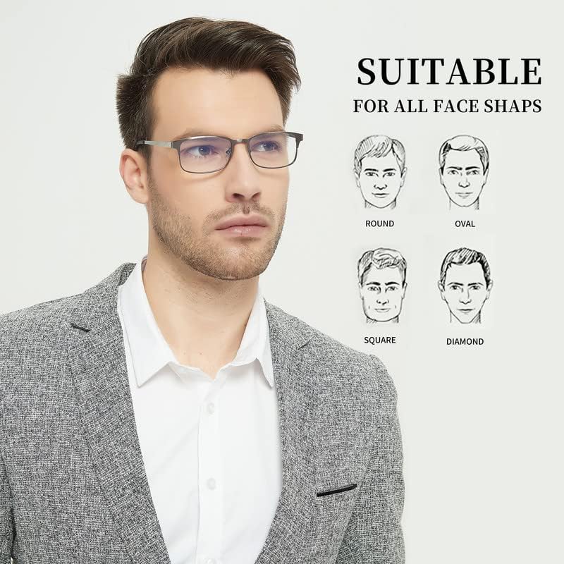 AIKLLY spring hinge glasses adapt for comfortable wear all day.