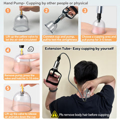 AIKOTOO Cupping Kit curved cups fit joints for precise, gentle relief.
