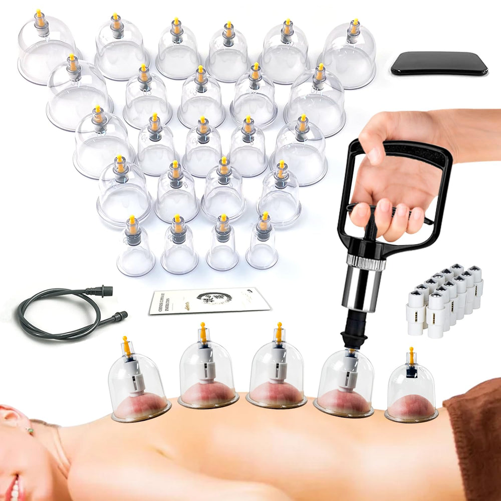 AIKOTOO cupping set with 24 cups for full-body massage benefits