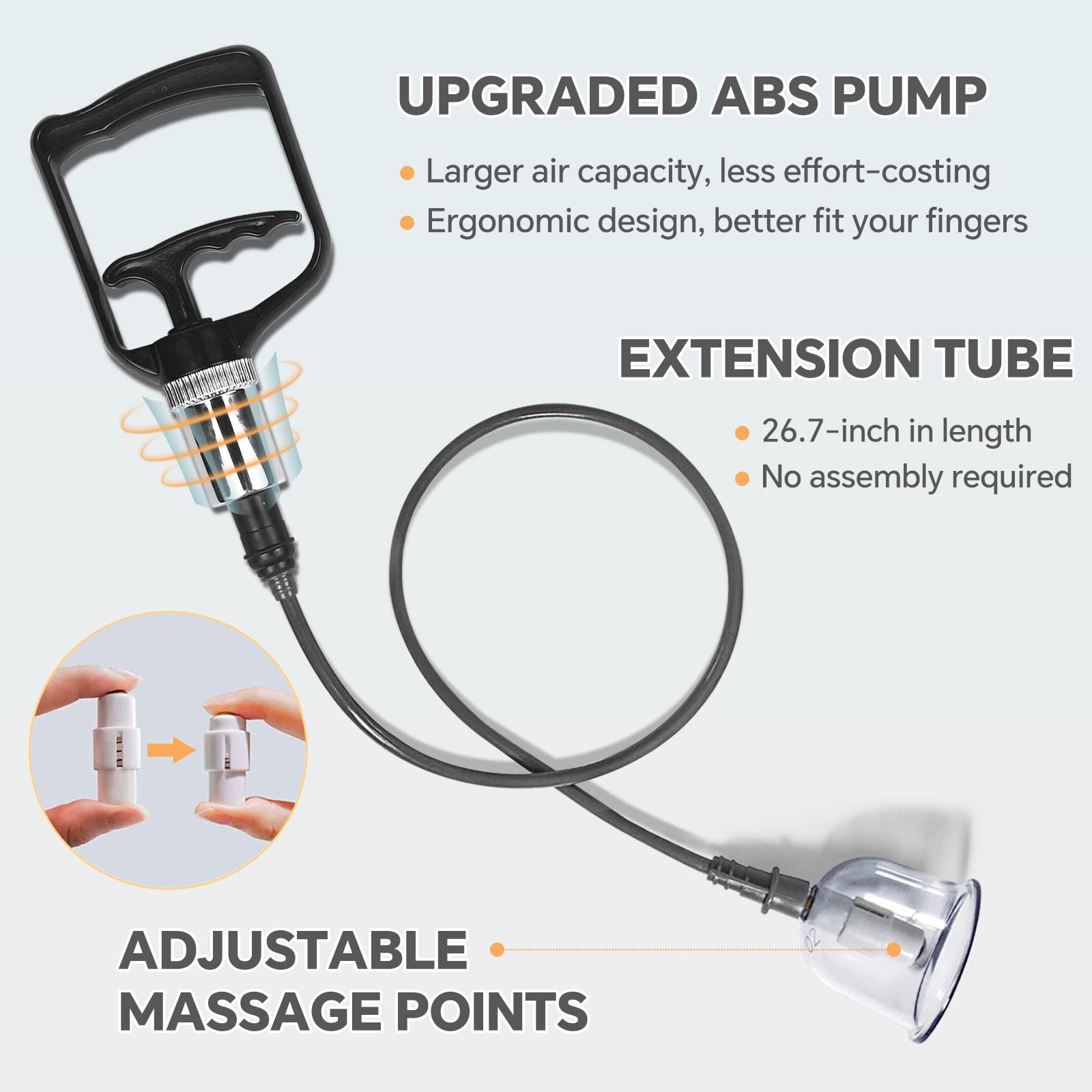 AIKOTOO cupping set shows six cup sizes for targeted relief