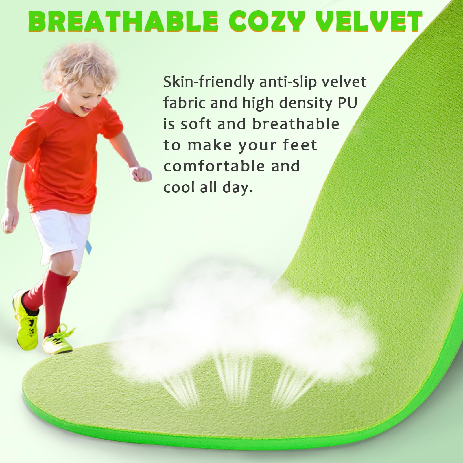 Ailaka insoles inside a shoe during wear for comfort