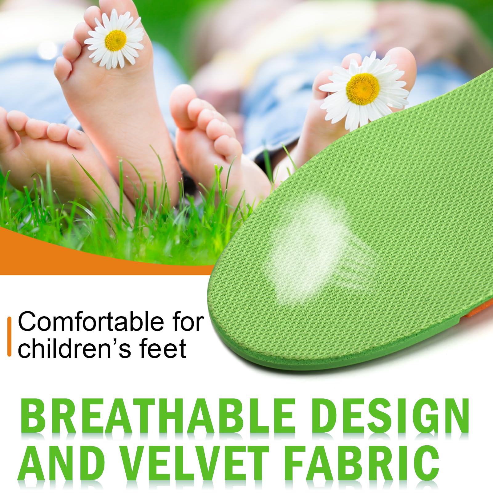 Ailaka Kids trim-to-fit full-length insoles for a customized fit.