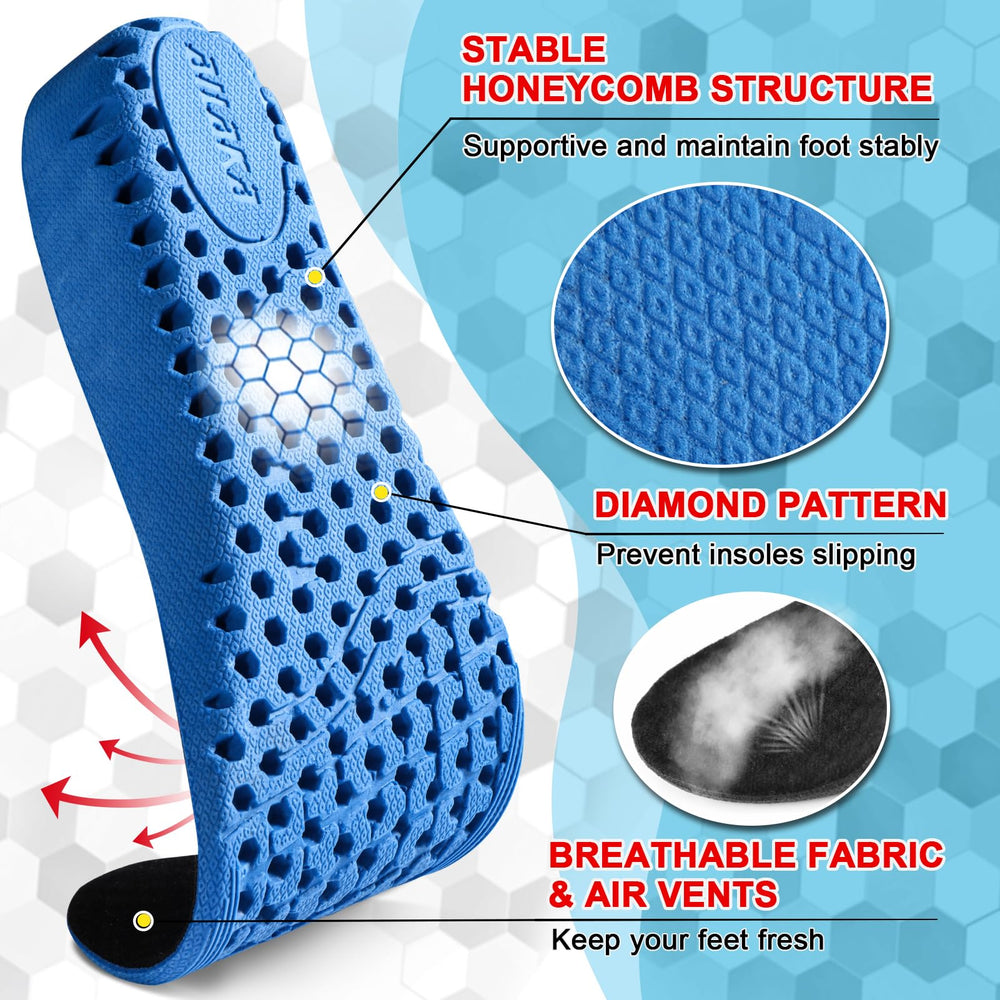 Ailaka shock-absorption insole reduces impact during walking, running, and standing