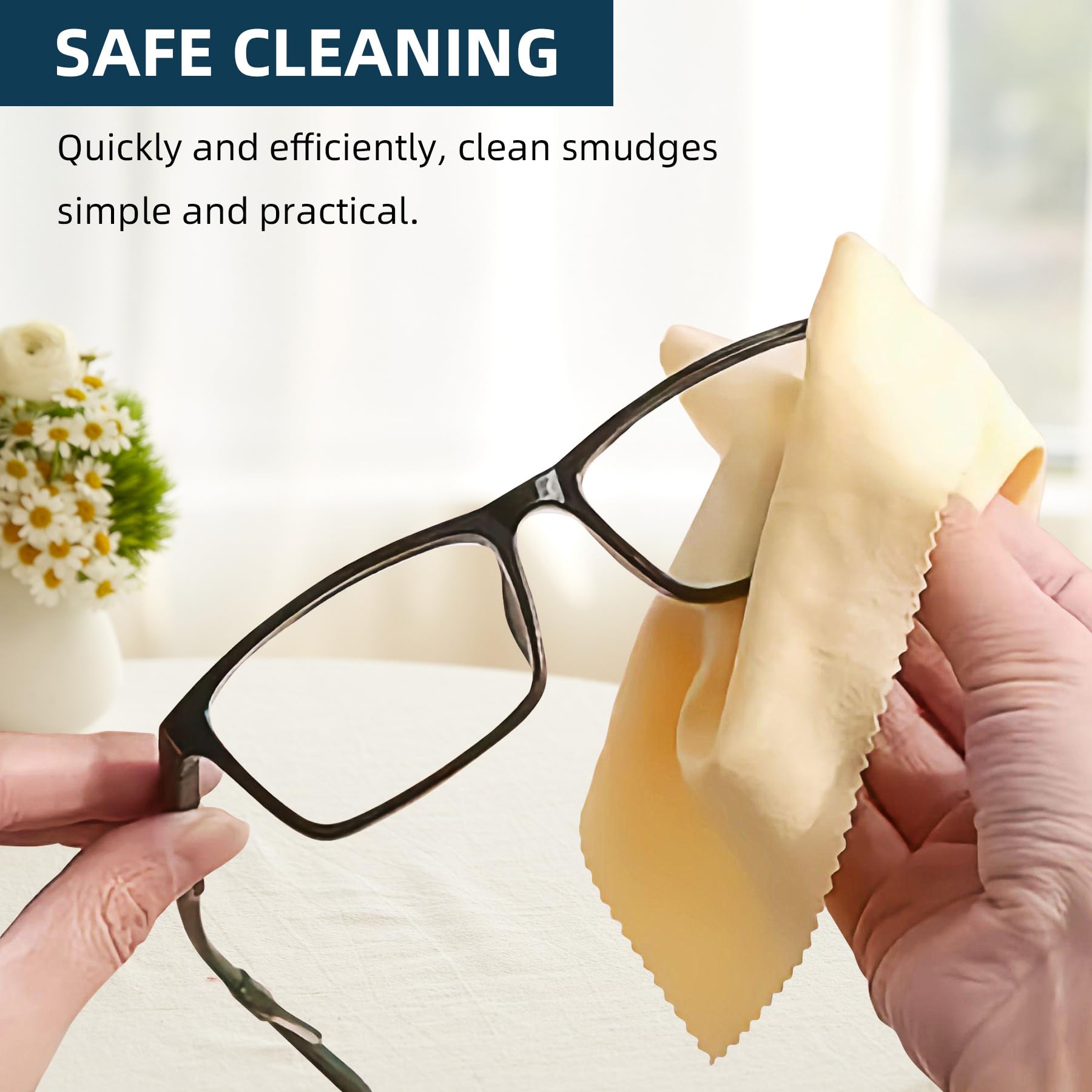 AIMI microfiber cloth for phone screens removes fingerprints with a gentle touch.