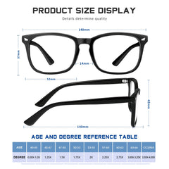 AIMISUV blue light blocking computer readers reduce eye strain during work.