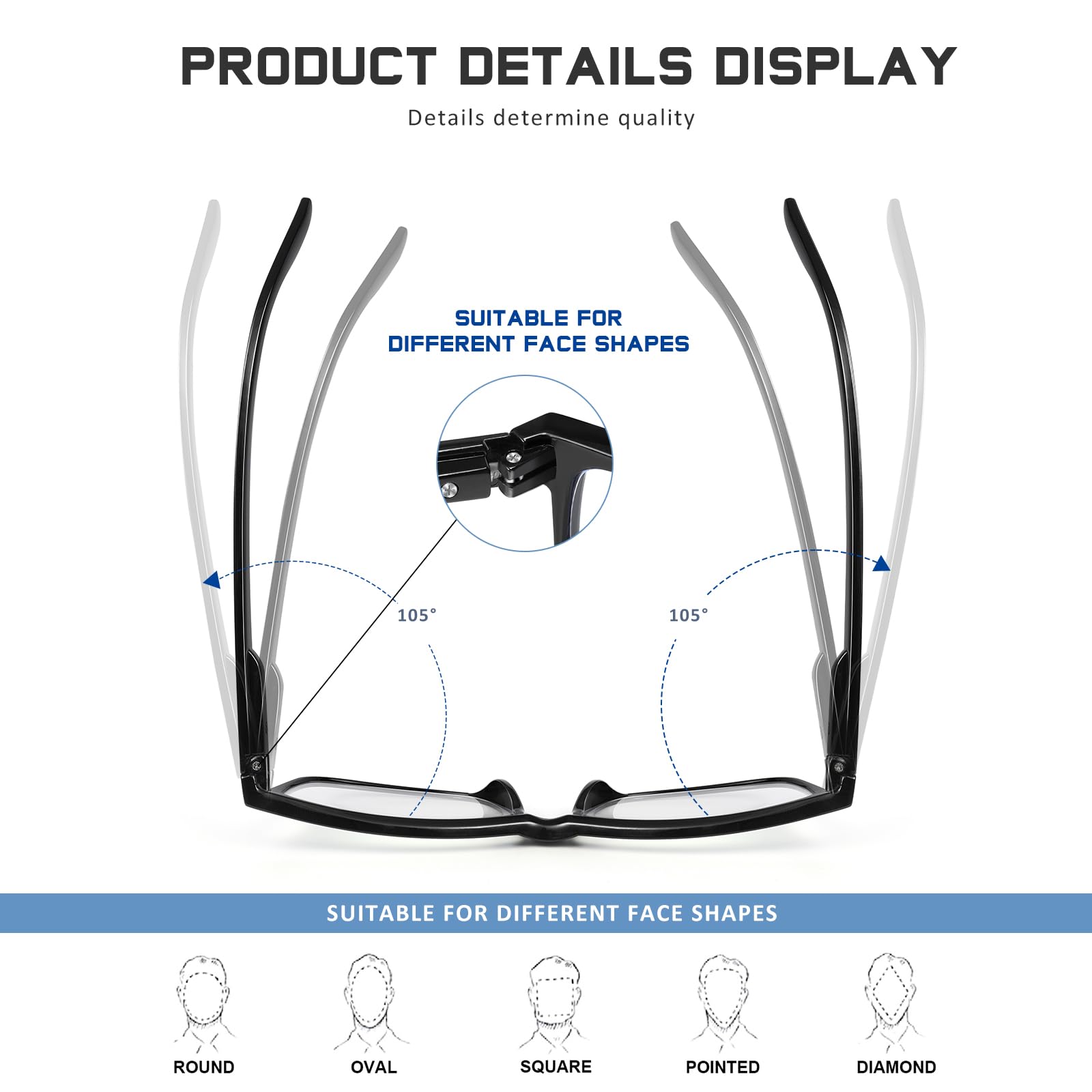 AIMISUV blue-light blocking lenses reduce screen glare during use