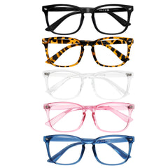 AIMISUV reading glasses with multicolor frames for daily reading comfort.
