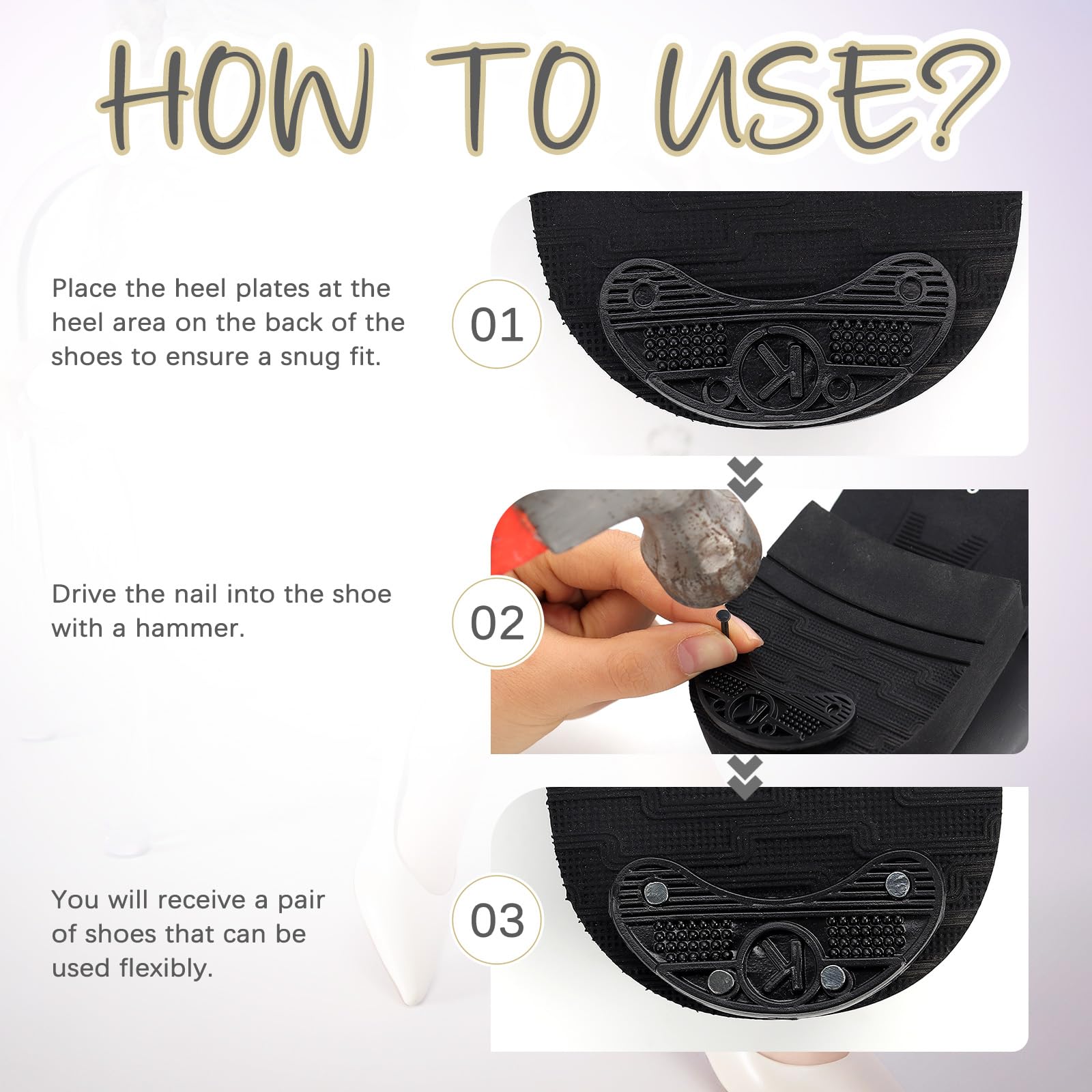 AIQINHU packaged repair kit fits many shoe types and budgets