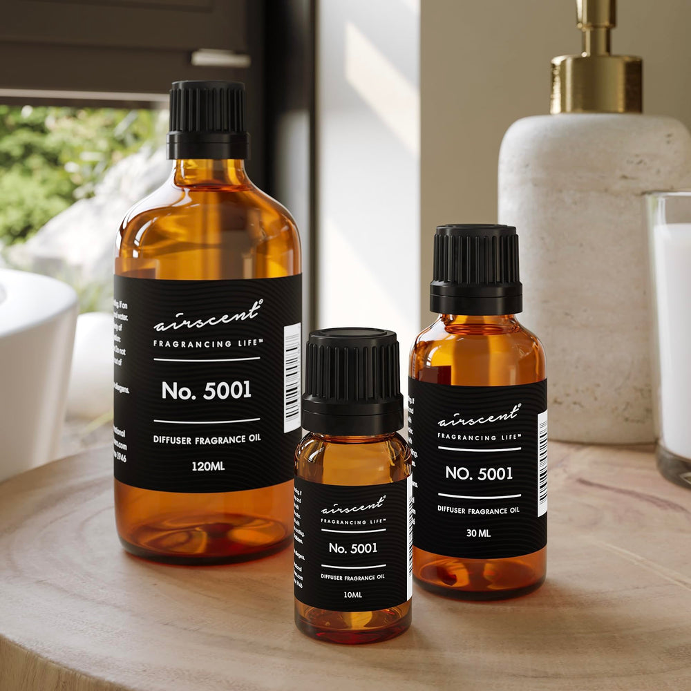 Air-Scent Baccarat Rouge diffuser oil packaging on display as a gift-ready fragrance