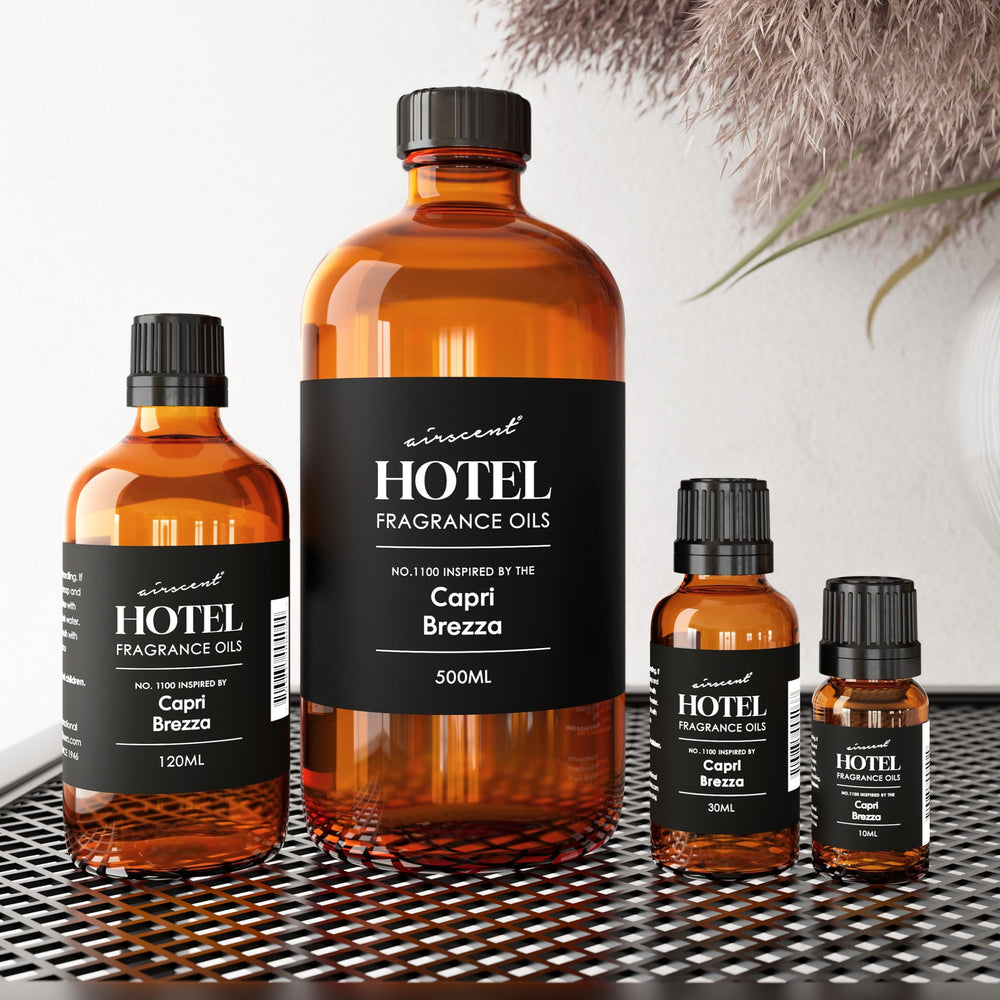 Droplets measured from Capri Brezza No. 1100 bottle for controlled aroma.