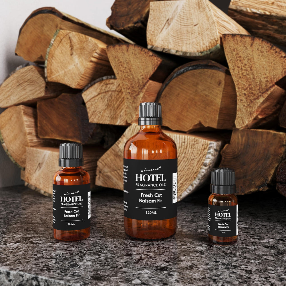 Air-Scent Fresh Cut Balsam Fir holiday scene evokes yuletide scent at home.