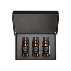 Air-Scent Bourbon Pumpkin Spice diffuser oil bottle adds cozy autumn ambiance.
