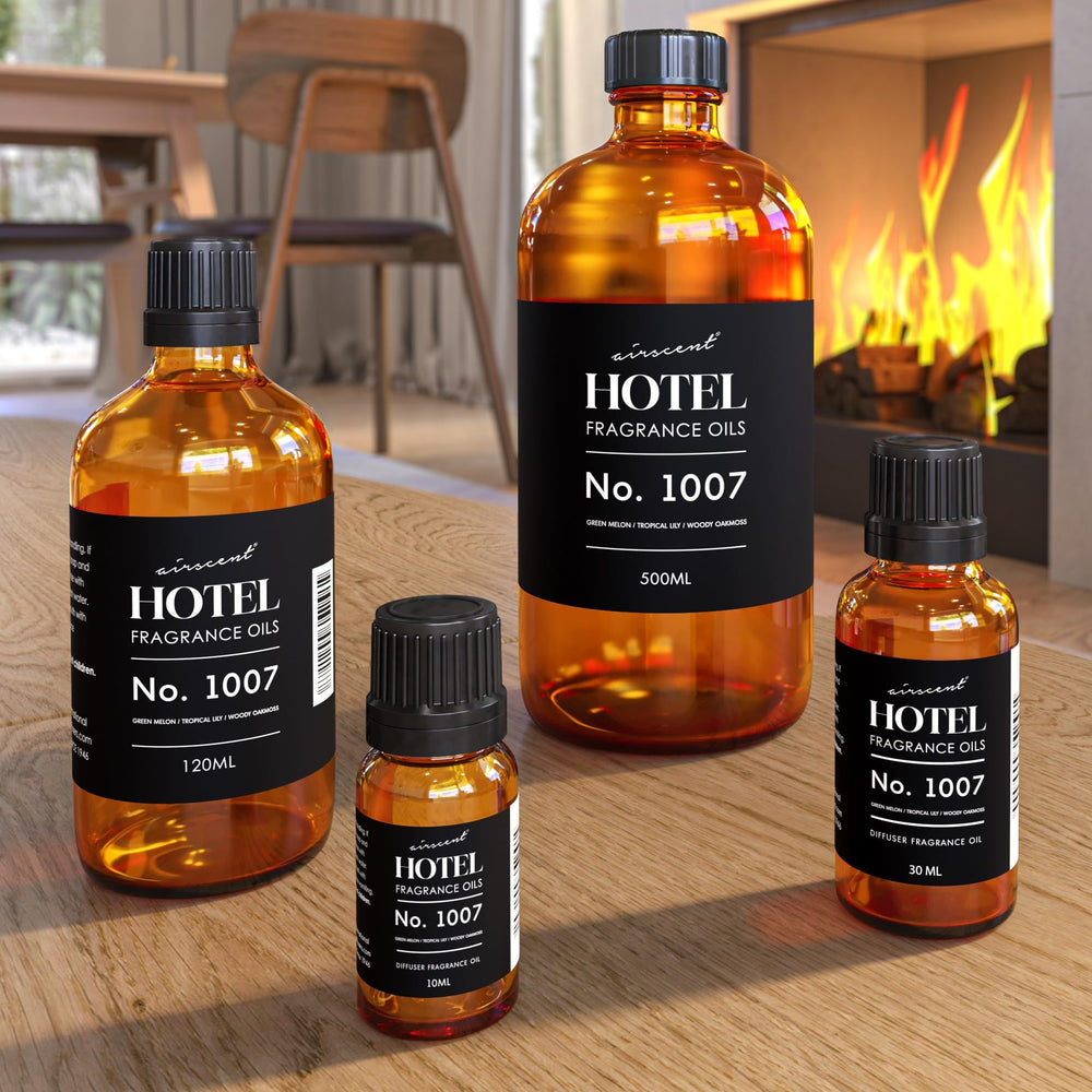 Air-Scent diffuser application shows oil being added to a water-based diffuser for aroma