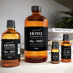 Air-Scent Hotel Diffuser Oil No.1007 full bottle with wooden cap suggests premium fragrance