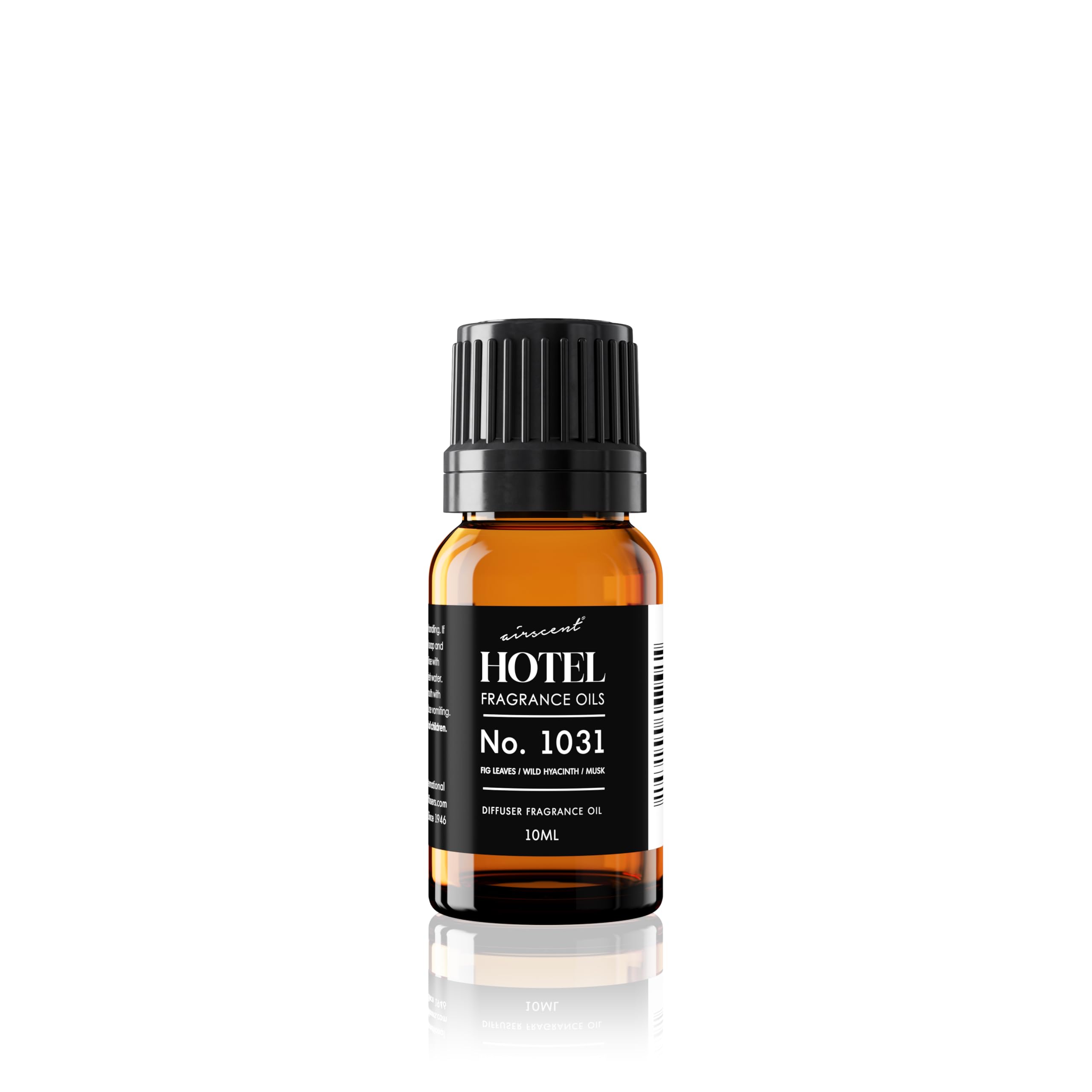 Air-Scent No. 1031 bottle with rose petals for refined hotel ambiance.