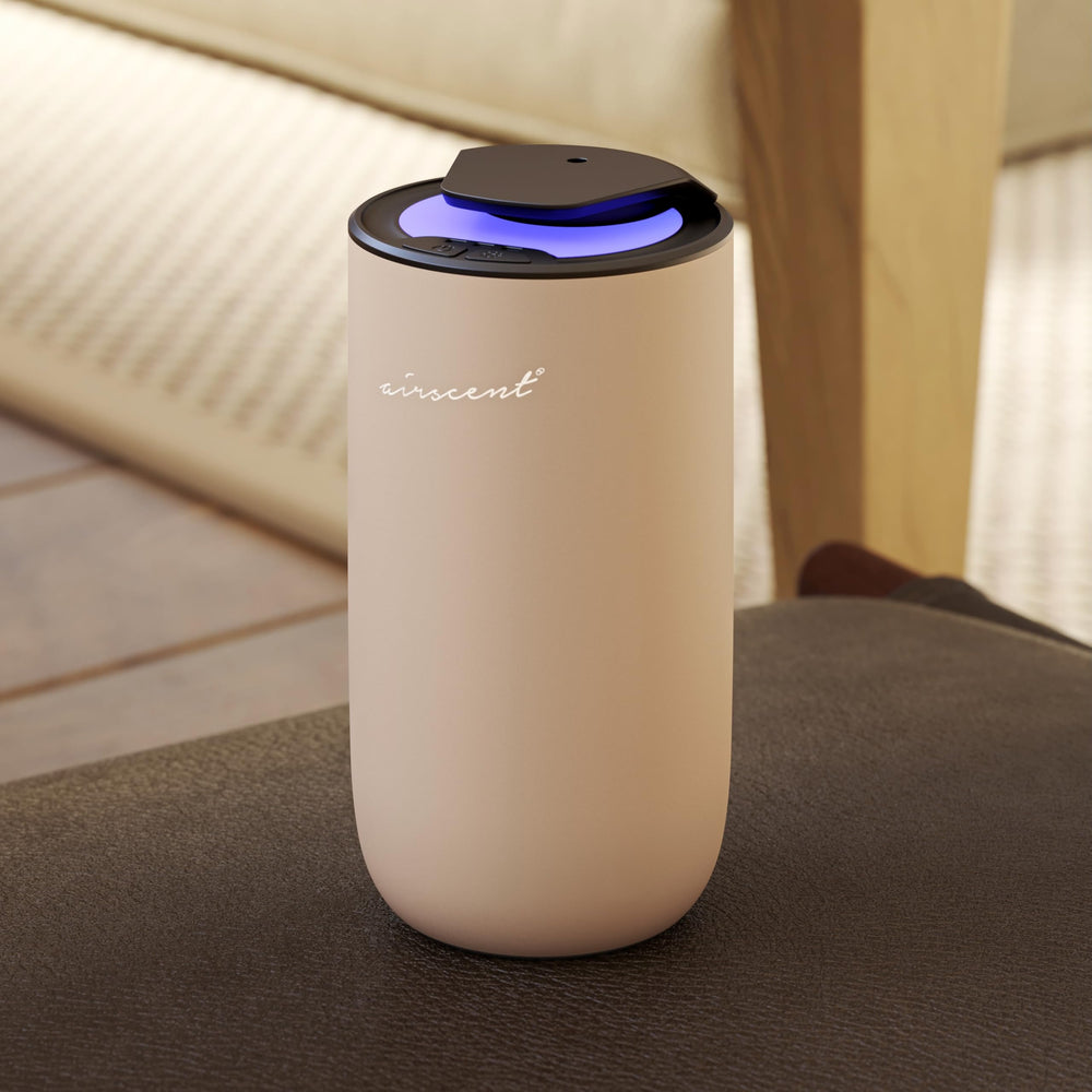 Air-Scent Mini diffuser twist-off refill keeps refilling mess-free