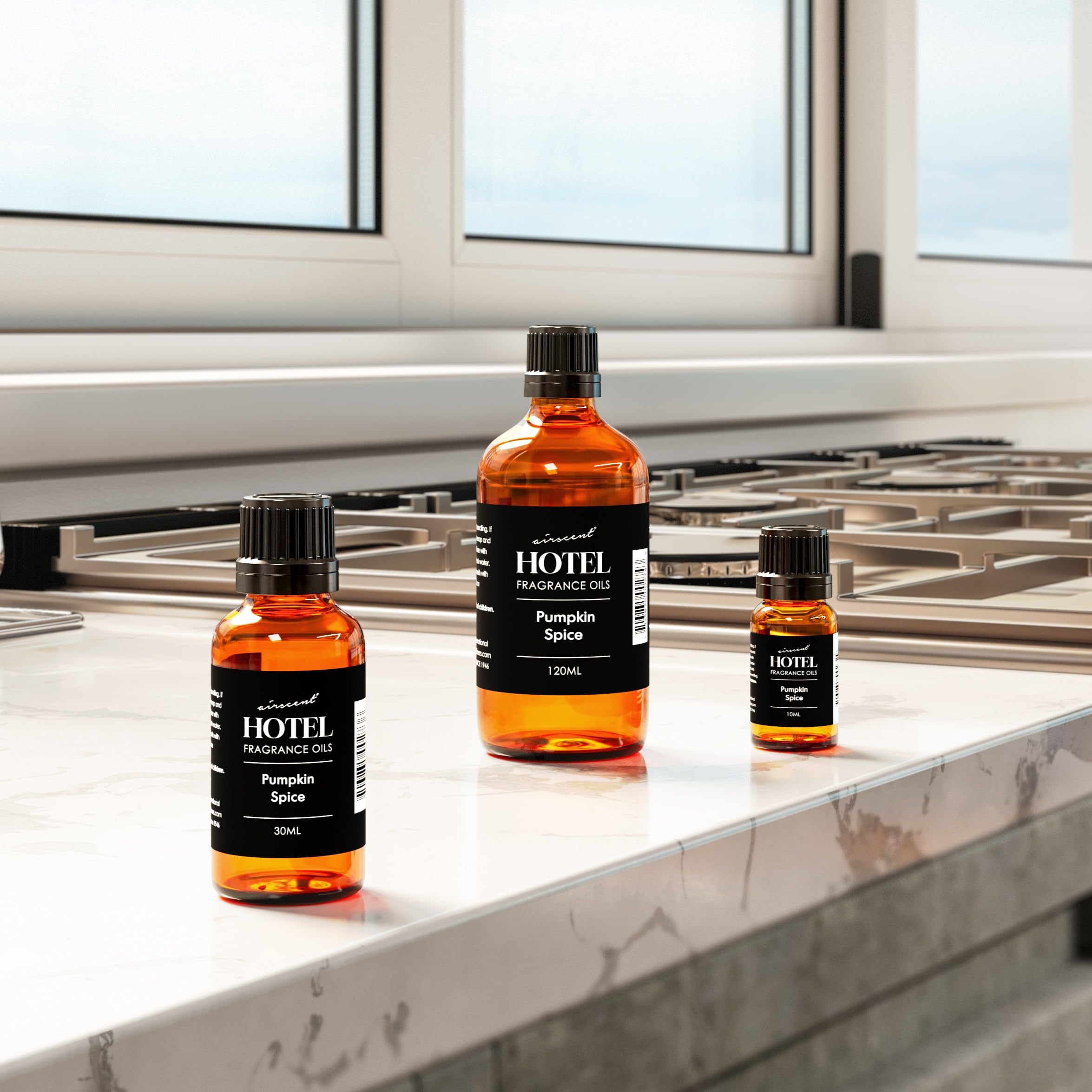 AirScent Pumpkin Spice Diffuser Oil on a store shelf for seasonal ambience