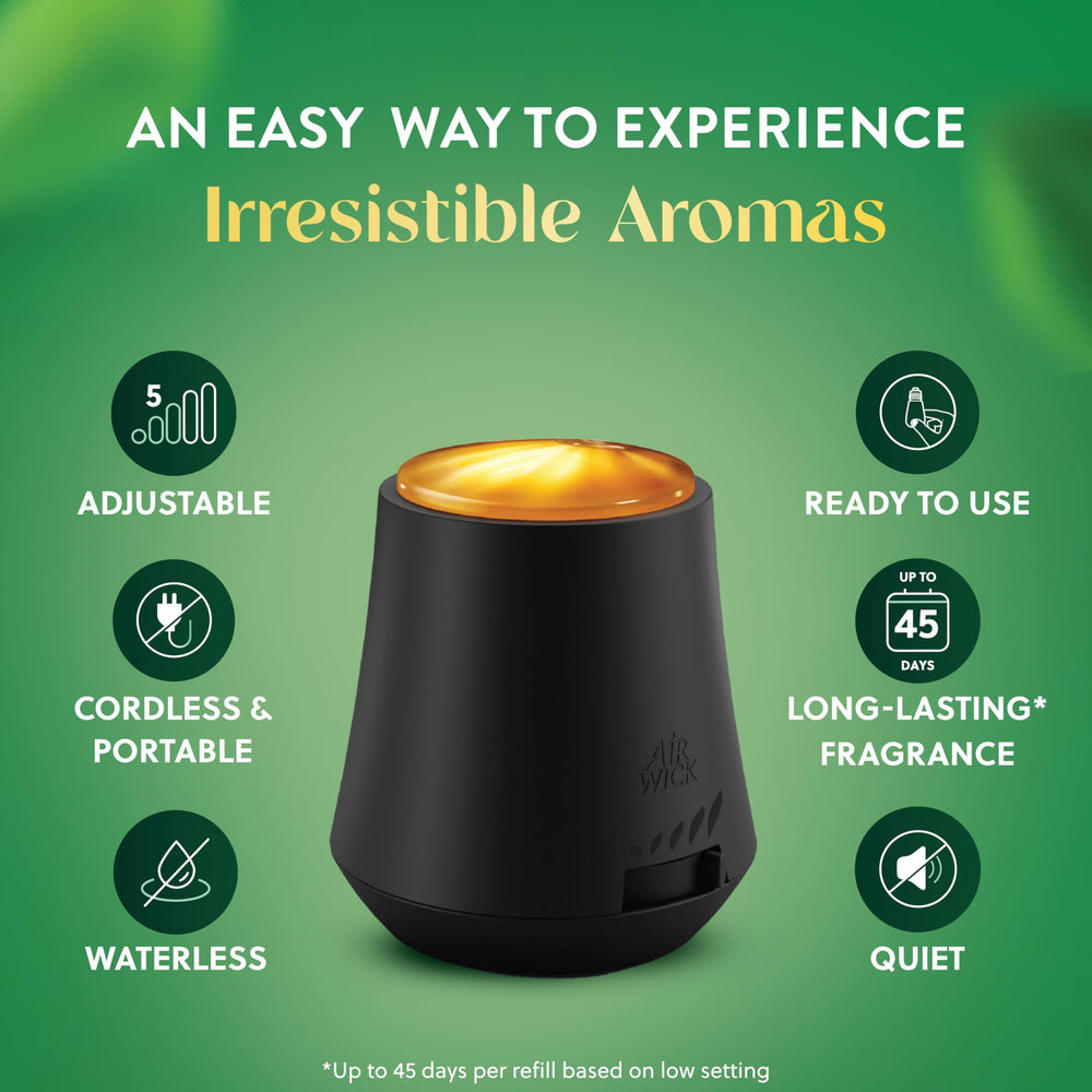 Auto shut-off after 8 hours for safe, timed fragrance