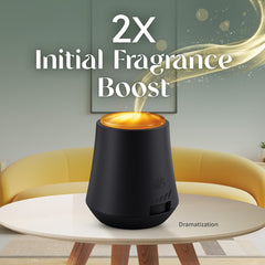 Air Wick Essential Mist refill bottle shown for quick change and consistent aroma.