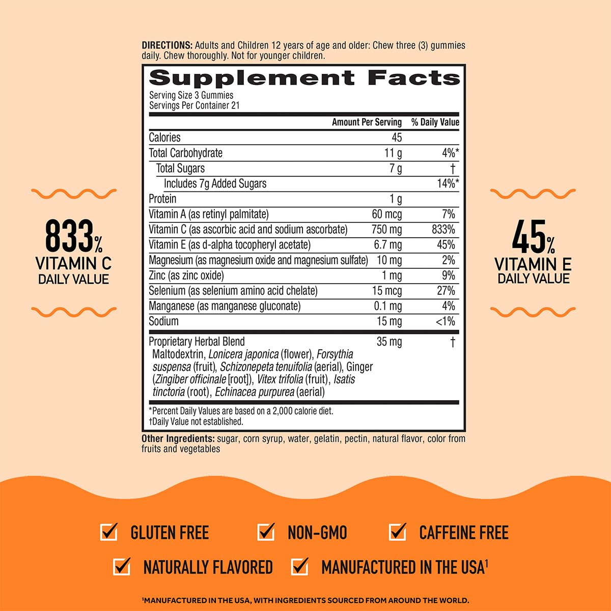 Airborne 63 gummies three-pack front view emphasizes value and routine variety.