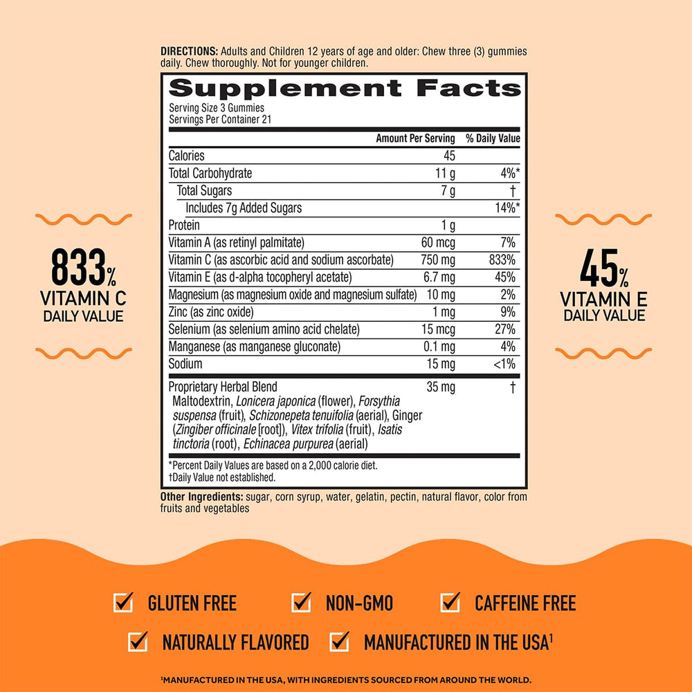 Airborne 63 gummies three-pack front view emphasizes value and routine variety.