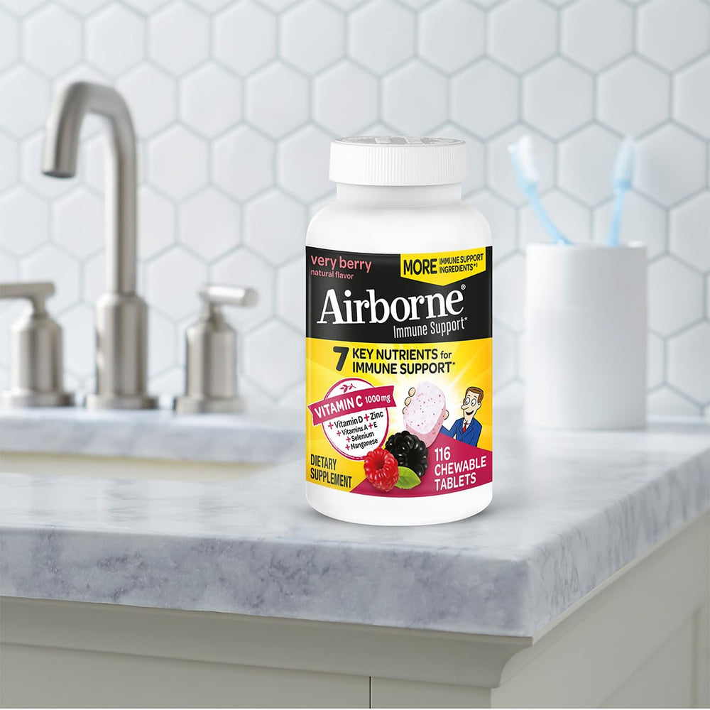 Berry-flavor chewables being dispensed for a tasty daily routine.