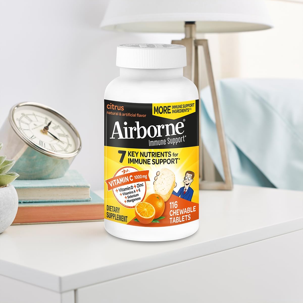 Airborne compact packaging designed for easy on-the-go use.