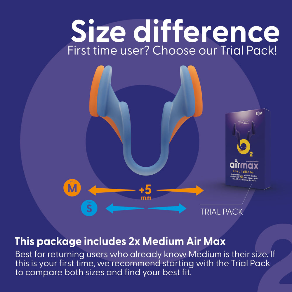 Air Max nasal dilators cleaning and care shown with warm water