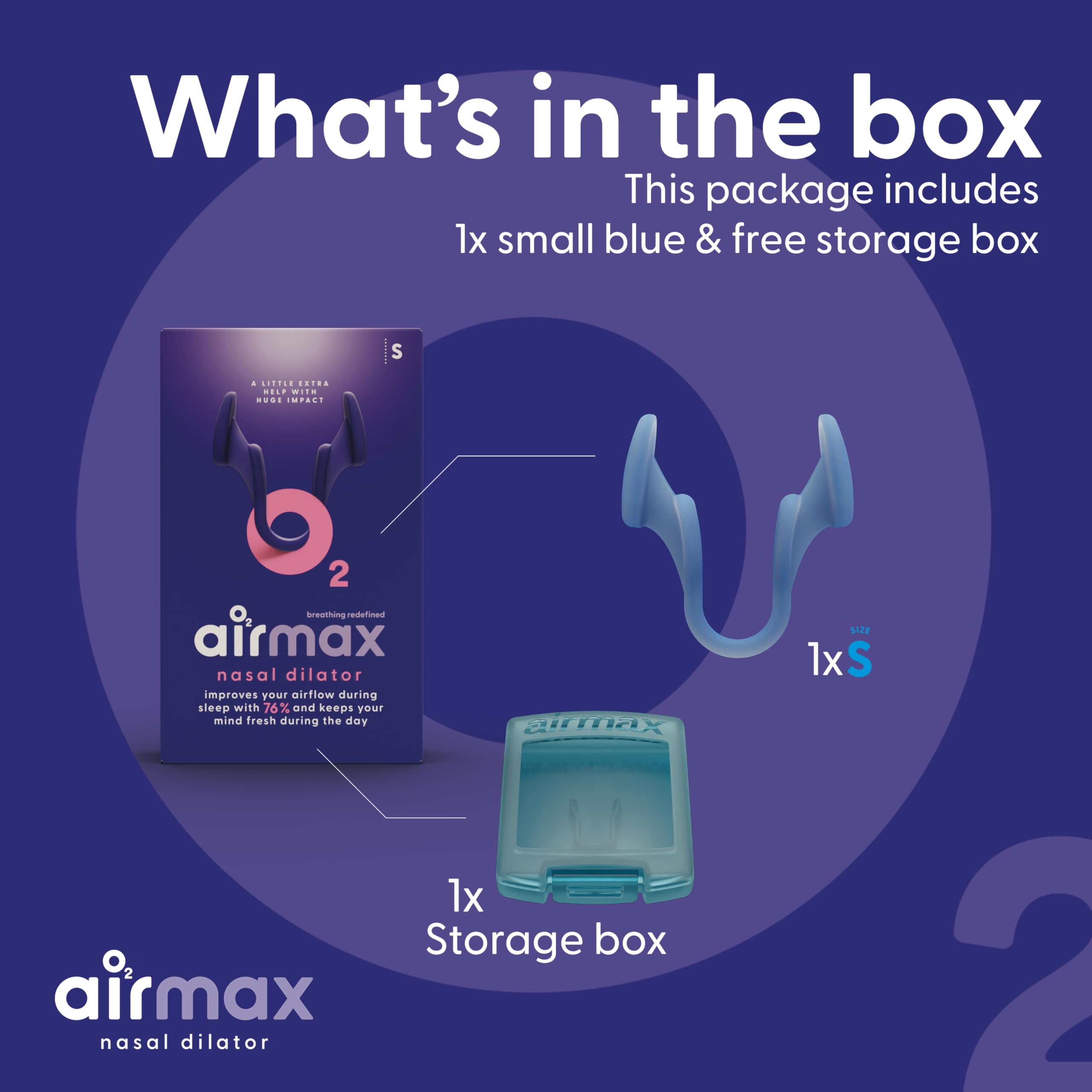 Airmax nasal dilators ready for daily use anytime.