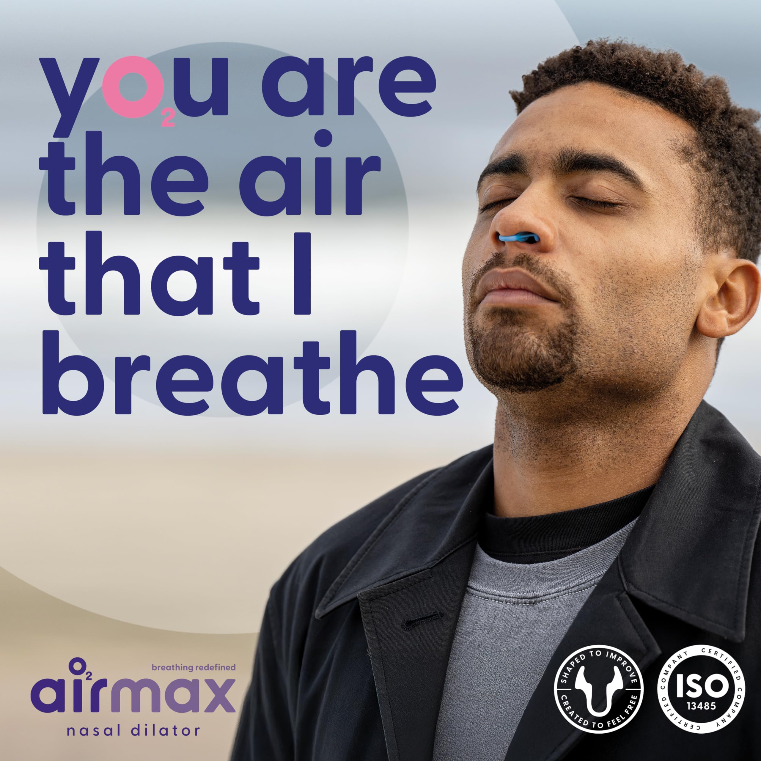 Airmax nasal dilators packaging shows two-size option.