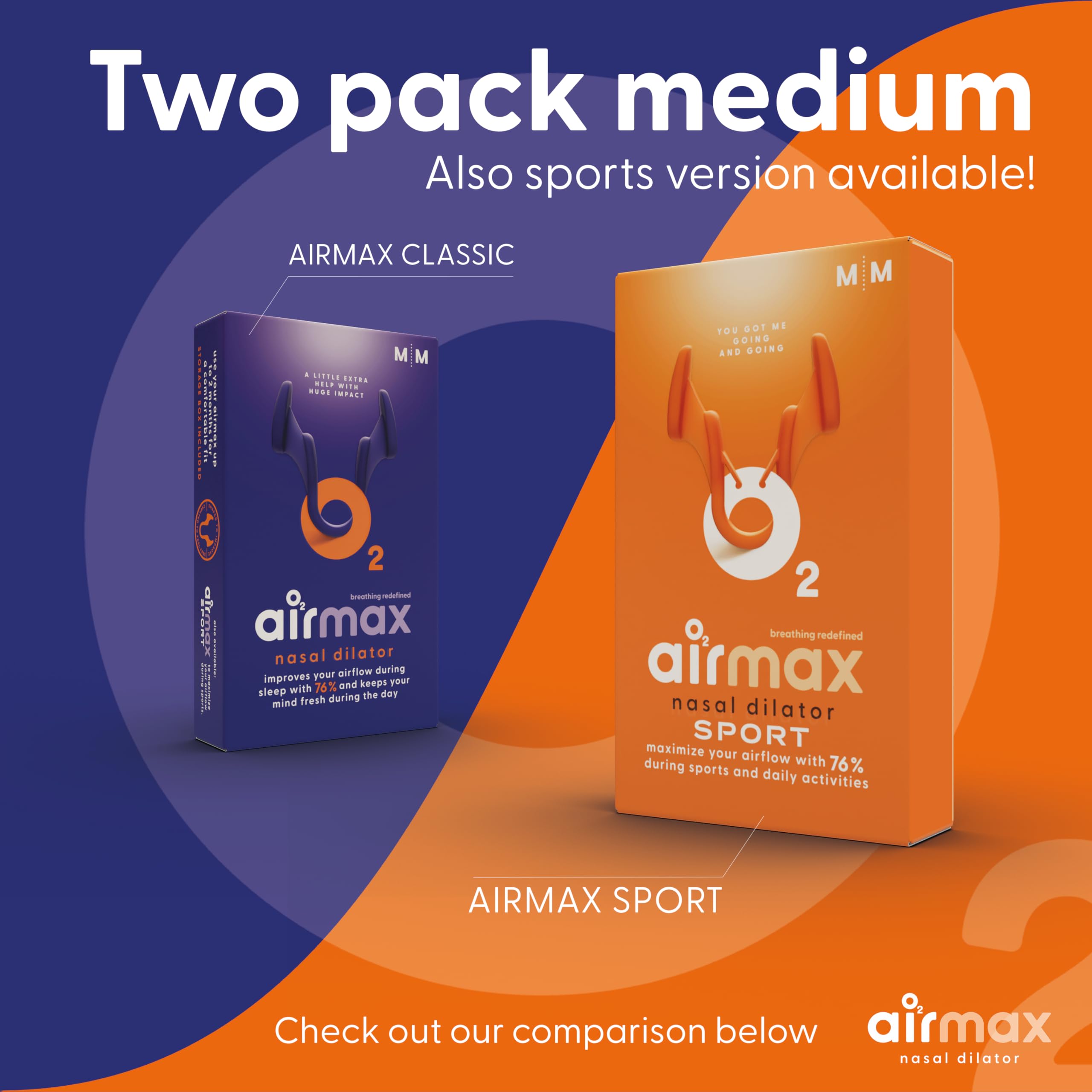 Air Max nasal dilators two-month use suggesting extended relief and ongoing comfort