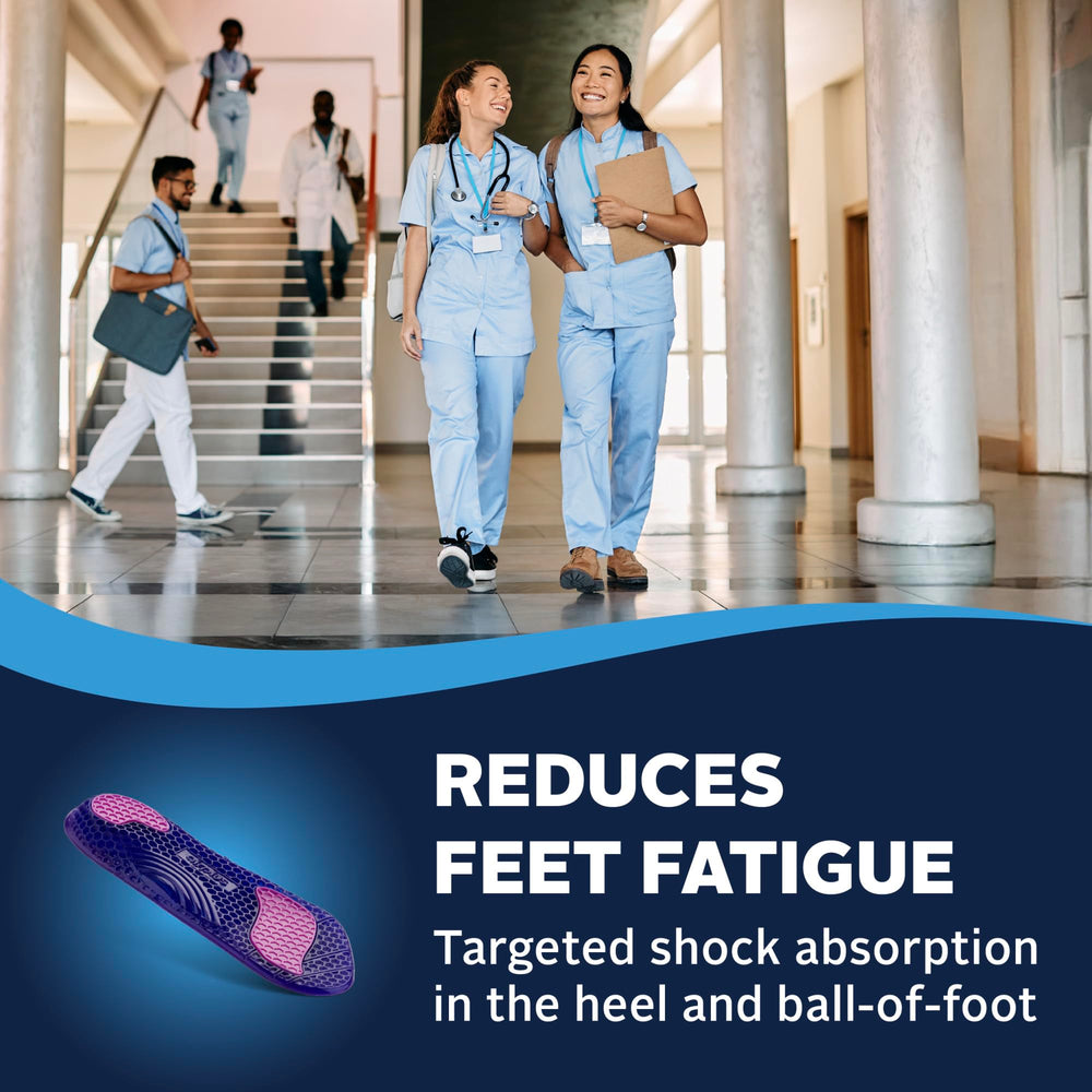 Airplus Gel Orthotic 3/4 Length dual color gel zones for heel and forefoot.