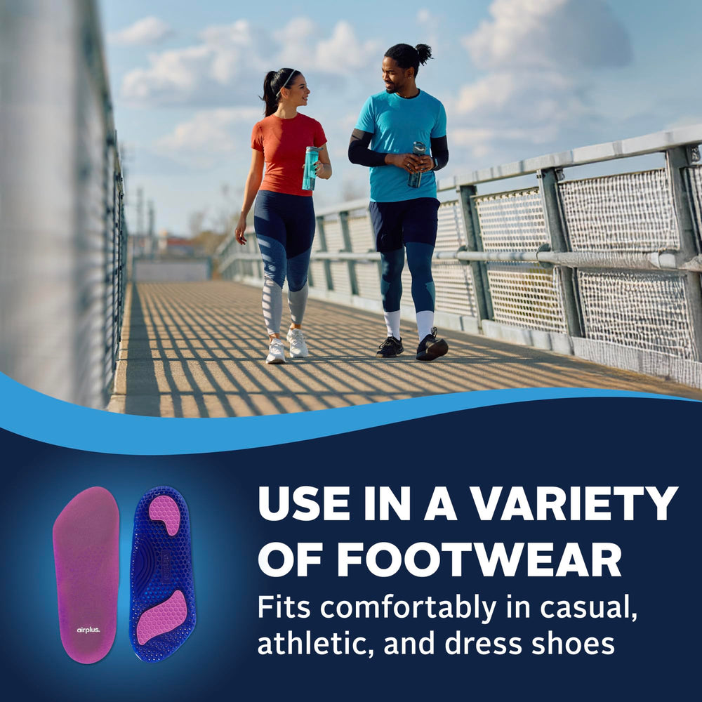 Airplus Gel Orthotic 3/4 Length lightweight and breathable design.