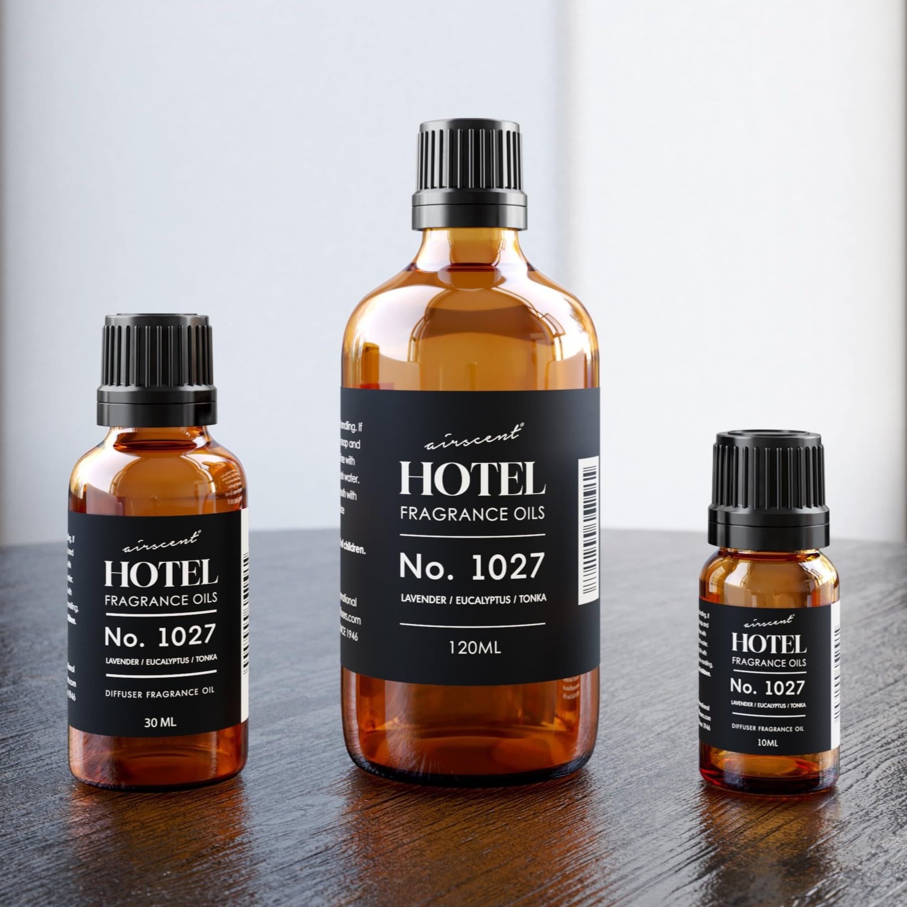 Air-Scent 1027 glass bottle with dropper packaging