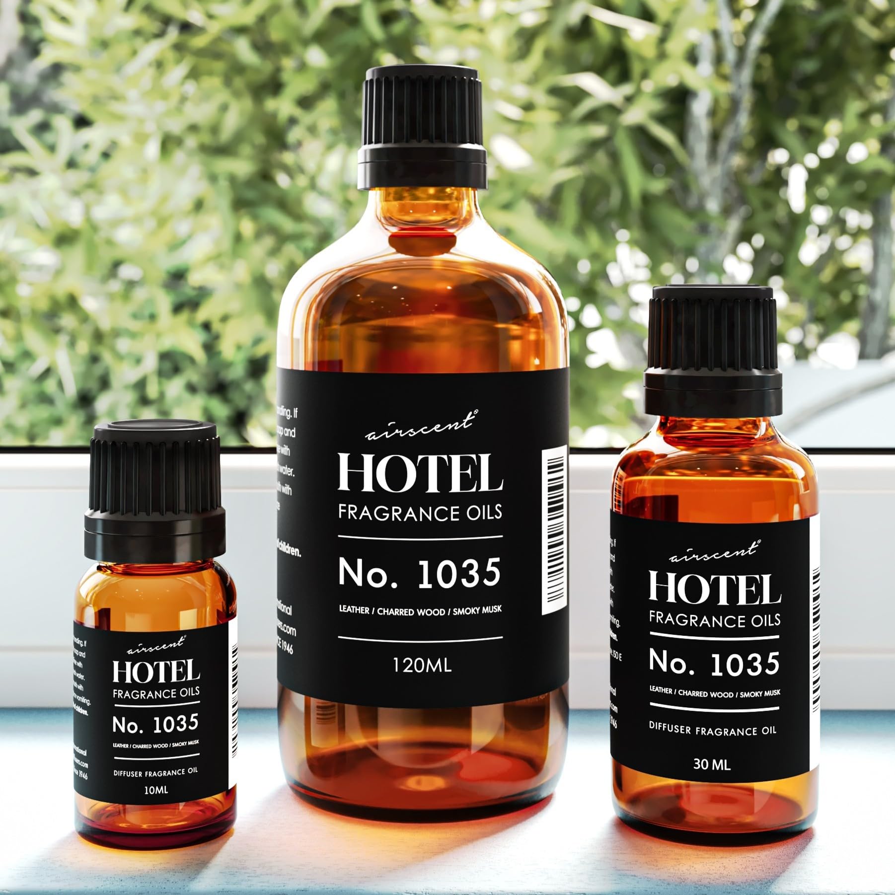 Air-Scent amber-vanilla-leather-sandalwood aroma for a cozy atmosphere