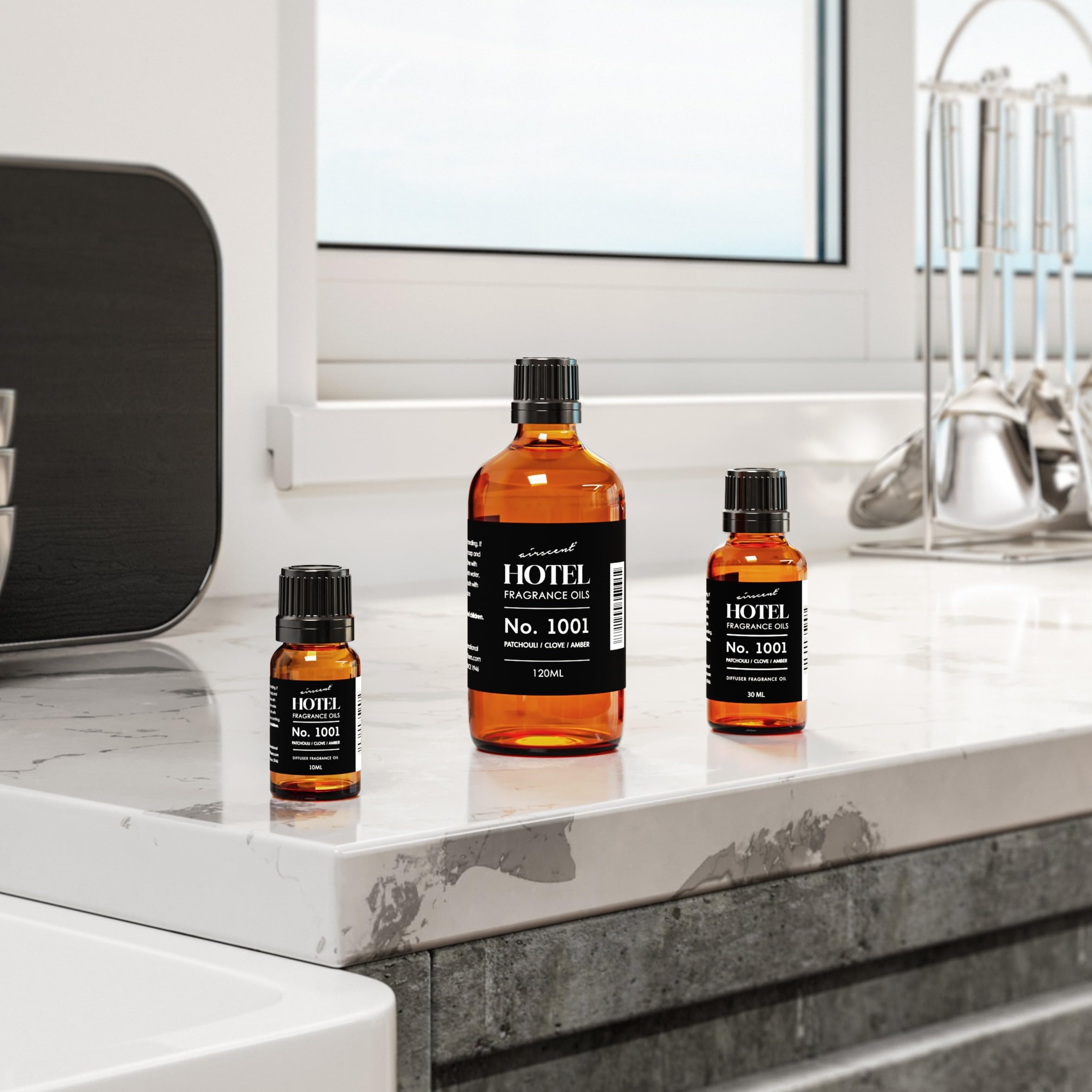 Air-Scent No.1001 dry-down of vanilla, amber and musk for cozy evenings.