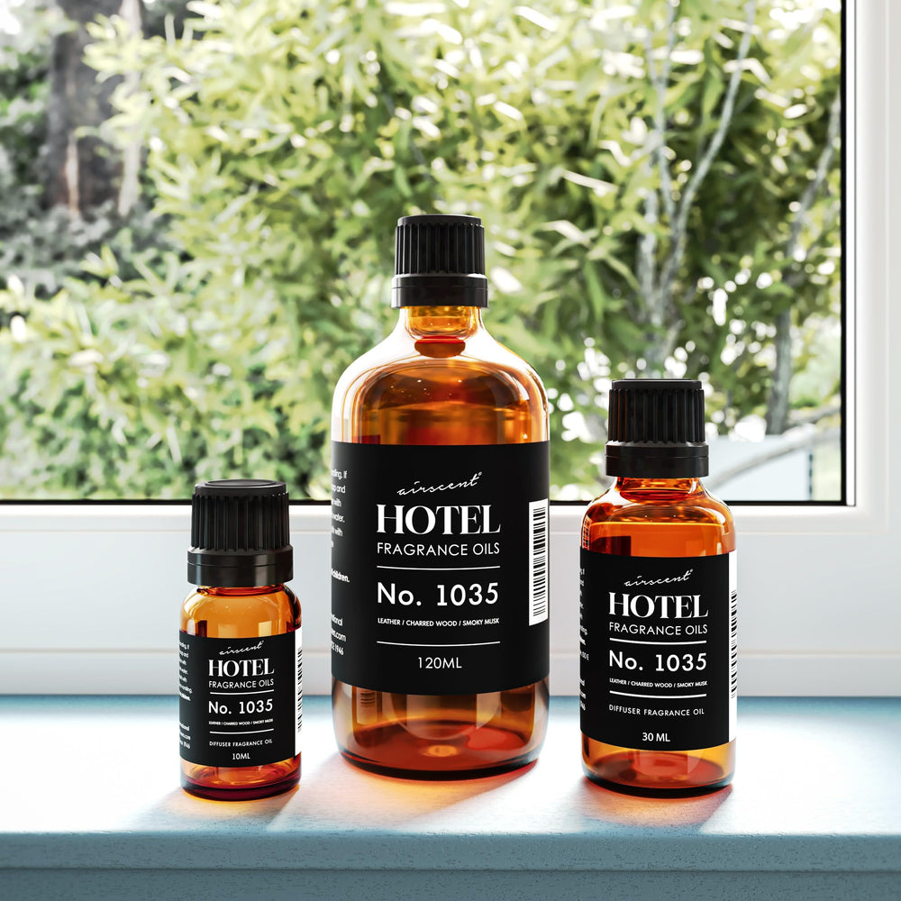Air-Scent Leather and jasmine heart adds luxurious depth to spaces.