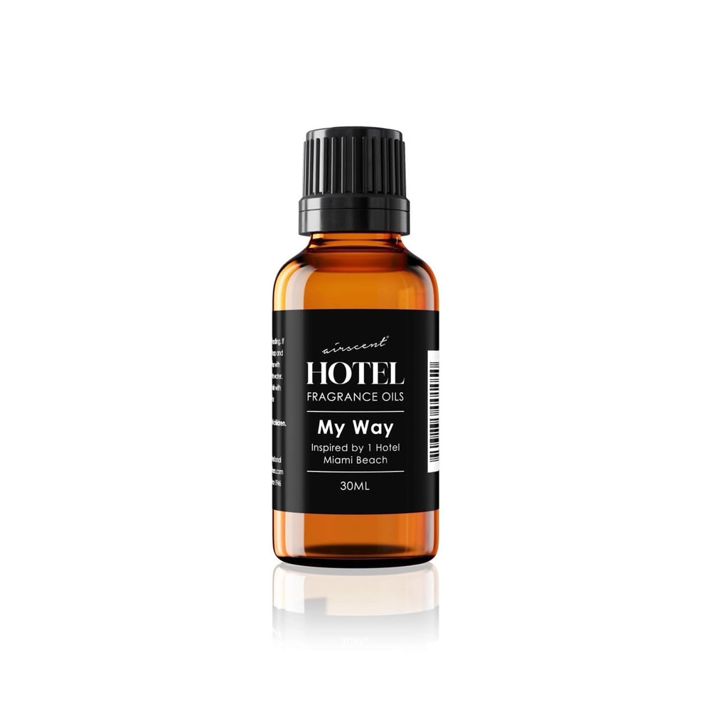 AirScent My Way diffuser oil bottle with glass finish for premium home aroma.