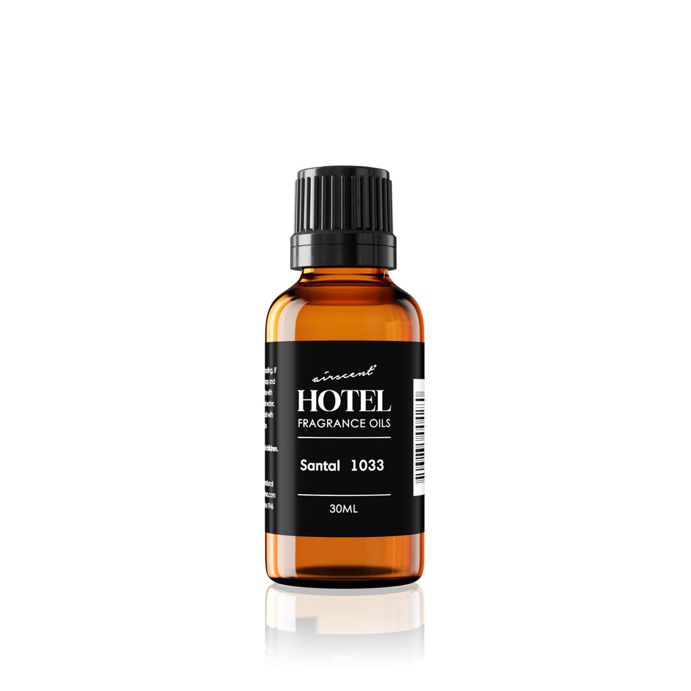 Air-Scent Santal diffuser oil bottle front for premium fragrance diffusion.