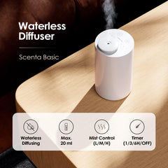 Airversa AN6 White battery-operated diffuser ready to go cordless