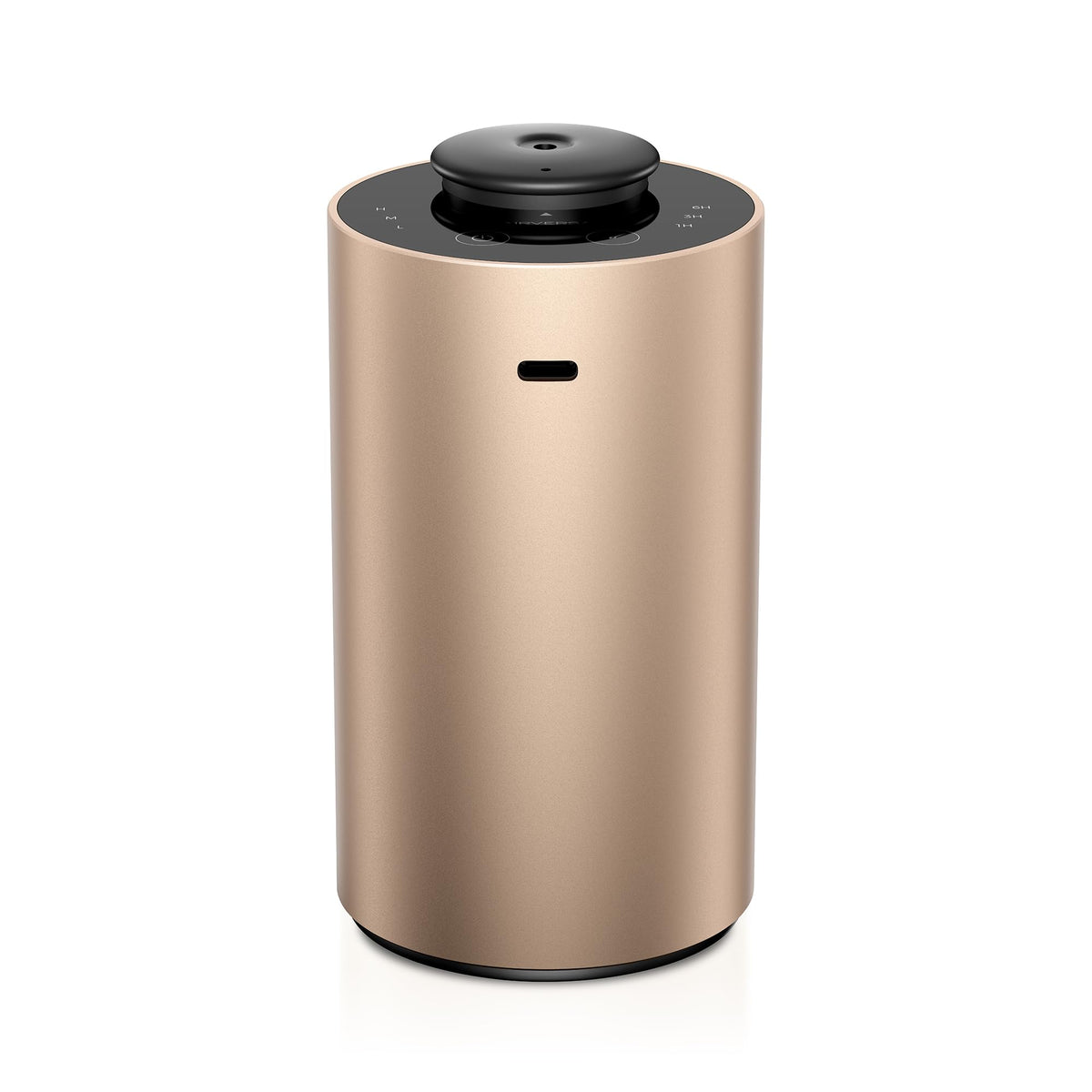 Airversa ANX premium desert titanium diffuser top view, showcasing elegant metal finish for home scenting