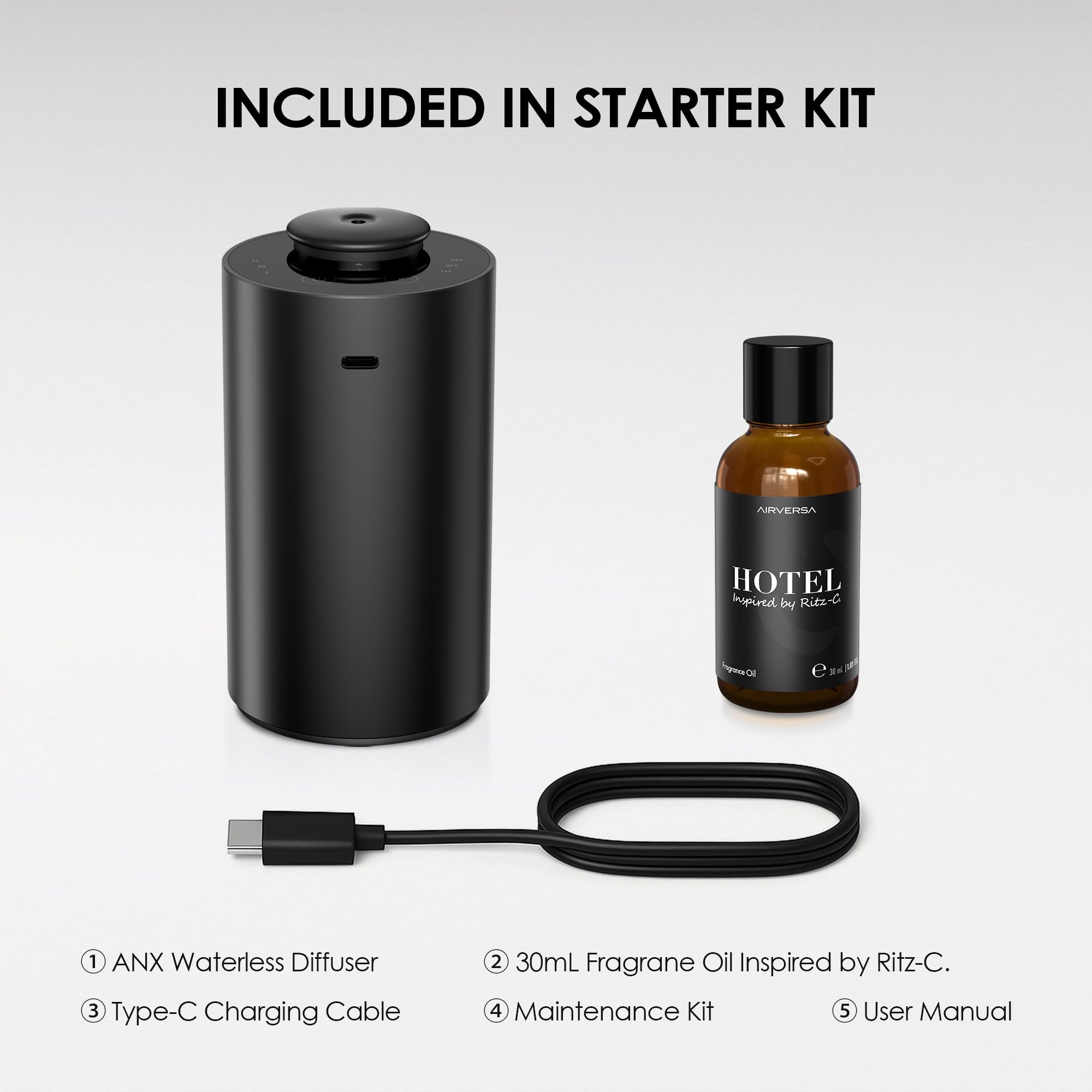 Airversa car diffuser sits in a cup holder for on-the-go scent