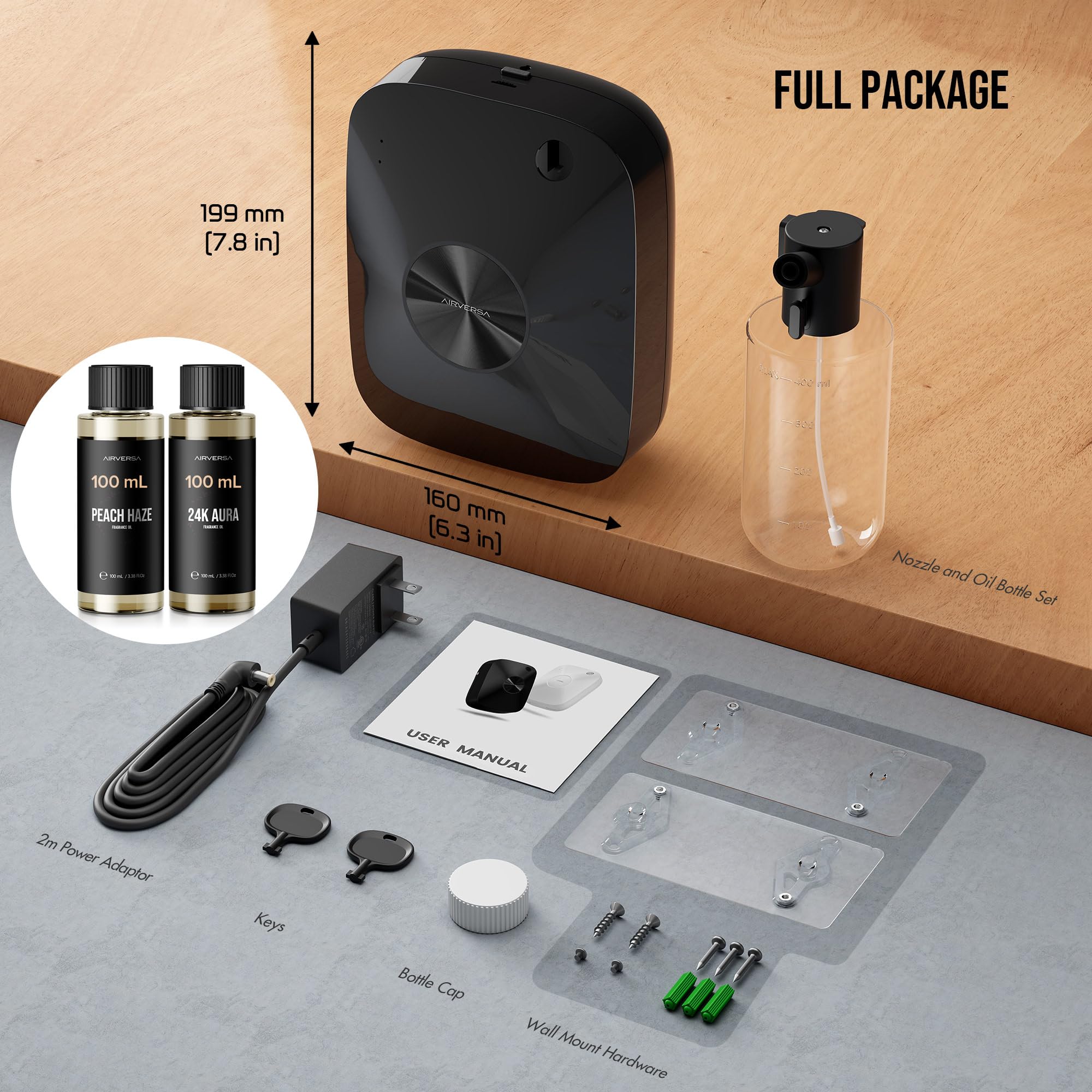 Airversa diffuser in a modern office demonstrates steady scent.